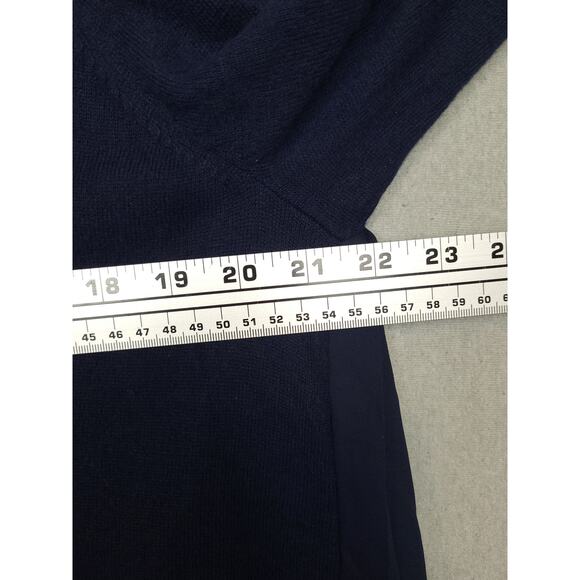 Lane Bryant Women's Knitted Wool Blend Top Sz 14/16 Pleated Long Sleeve Blue EUC - Picture 5 of 8